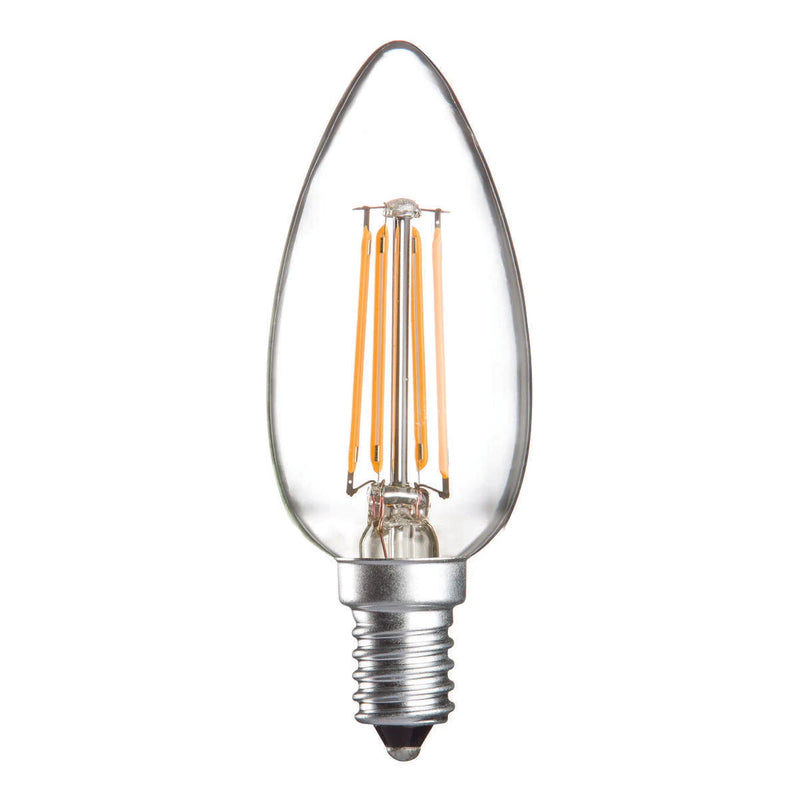 Lampe bougie LED Fil E14 B35 2.5W-25W Dimmable